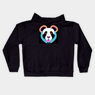 Neon Panda Kids Hoodie